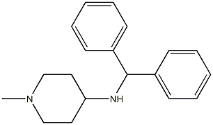 N-(diphenylmethyl)-1-methylpiperidin-4-amine Struktur