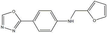 N-(furan-2-ylmethyl)-4-(1,3,4-oxadiazol-2-yl)aniline Struktur