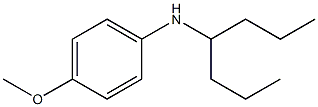 N-(heptan-4-yl)-4-methoxyaniline Struktur