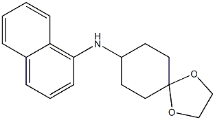 N-(naphthalen-1-yl)-1,4-dioxaspiro[4.5]decan-8-amine Struktur