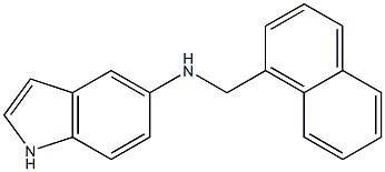 N-(naphthalen-1-ylmethyl)-1H-indol-5-amine Struktur