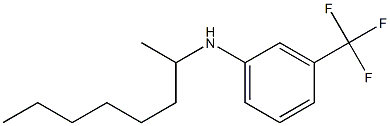 N-(octan-2-yl)-3-(trifluoromethyl)aniline Struktur