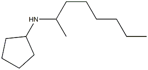 N-(octan-2-yl)cyclopentanamine Struktur