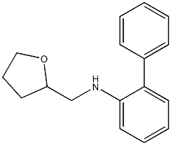 N-(oxolan-2-ylmethyl)-2-phenylaniline Struktur