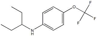 N-(pentan-3-yl)-4-(trifluoromethoxy)aniline Struktur