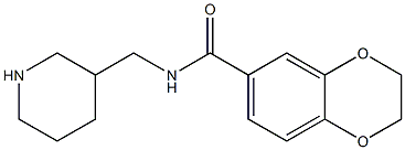 N-(piperidin-3-ylmethyl)-2,3-dihydro-1,4-benzodioxine-6-carboxamide Struktur