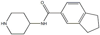 N-(piperidin-4-yl)-2,3-dihydro-1H-indene-5-carboxamide Struktur