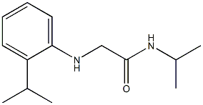 N-(propan-2-yl)-2-{[2-(propan-2-yl)phenyl]amino}acetamide Struktur