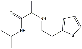 N-(propan-2-yl)-2-{[2-(thiophen-2-yl)ethyl]amino}propanamide Struktur