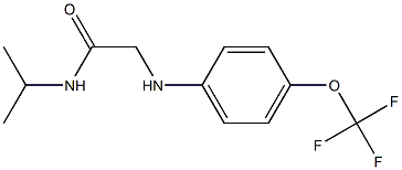 N-(propan-2-yl)-2-{[4-(trifluoromethoxy)phenyl]amino}acetamide Struktur