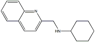 N-(quinolin-2-ylmethyl)cyclohexanamine Struktur