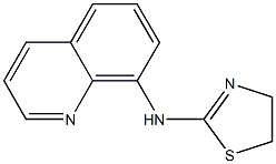 N-(quinolin-8-yl)-4,5-dihydro-1,3-thiazol-2-amine Struktur