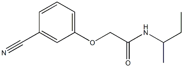 N-(sec-butyl)-2-(3-cyanophenoxy)acetamide Struktur