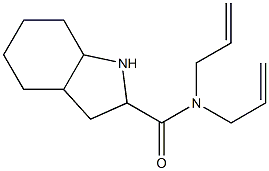 N,N-diallyloctahydro-1H-indole-2-carboxamide Struktur