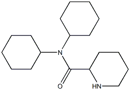 N,N-dicyclohexylpiperidine-2-carboxamide Struktur