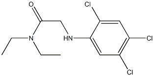 N,N-diethyl-2-[(2,4,5-trichlorophenyl)amino]acetamide Struktur