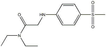 N,N-diethyl-2-[(4-methanesulfonylphenyl)amino]acetamide Struktur