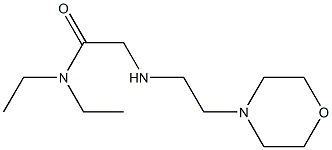 N,N-diethyl-2-{[2-(morpholin-4-yl)ethyl]amino}acetamide Struktur