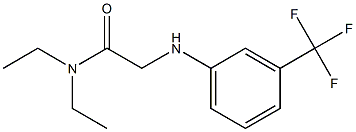 N,N-diethyl-2-{[3-(trifluoromethyl)phenyl]amino}acetamide Struktur