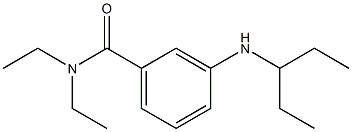 N,N-diethyl-3-(pentan-3-ylamino)benzamide Struktur