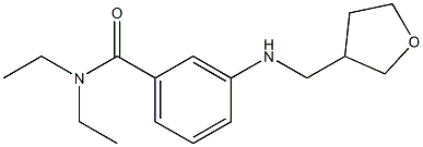 N,N-diethyl-3-[(oxolan-3-ylmethyl)amino]benzamide Struktur