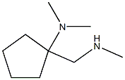 N,N-dimethyl-1-[(methylamino)methyl]cyclopentanamine Struktur