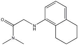 N,N-dimethyl-2-(5,6,7,8-tetrahydronaphthalen-1-ylamino)acetamide Struktur