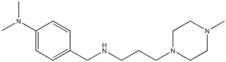 N,N-dimethyl-4-({[3-(4-methylpiperazin-1-yl)propyl]amino}methyl)aniline Struktur