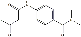 N,N-dimethyl-4-(3-oxobutanamido)benzamide Struktur