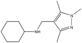 N-[(1,3,5-trimethyl-1H-pyrazol-4-yl)methyl]cyclohexanamine Struktur