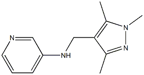 N-[(1,3,5-trimethyl-1H-pyrazol-4-yl)methyl]pyridin-3-amine Struktur