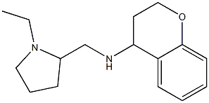 N-[(1-ethylpyrrolidin-2-yl)methyl]-3,4-dihydro-2H-1-benzopyran-4-amine Struktur