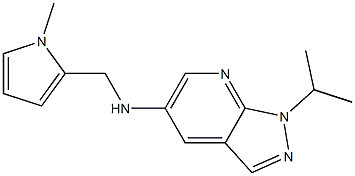 N-[(1-methyl-1H-pyrrol-2-yl)methyl]-1-(propan-2-yl)-1H-pyrazolo[3,4-b]pyridin-5-amine Struktur