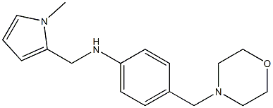 N-[(1-methyl-1H-pyrrol-2-yl)methyl]-4-(morpholin-4-ylmethyl)aniline Struktur