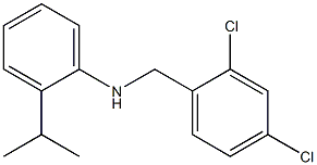 N-[(2,4-dichlorophenyl)methyl]-2-(propan-2-yl)aniline Struktur