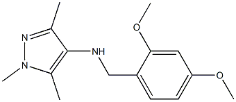 N-[(2,4-dimethoxyphenyl)methyl]-1,3,5-trimethyl-1H-pyrazol-4-amine Struktur