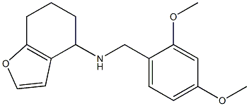 N-[(2,4-dimethoxyphenyl)methyl]-4,5,6,7-tetrahydro-1-benzofuran-4-amine Struktur