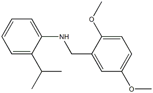 N-[(2,5-dimethoxyphenyl)methyl]-2-(propan-2-yl)aniline Struktur