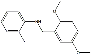 N-[(2,5-dimethoxyphenyl)methyl]-2-methylaniline Struktur