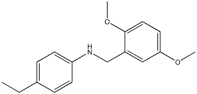 N-[(2,5-dimethoxyphenyl)methyl]-4-ethylaniline Struktur