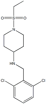 N-[(2,6-dichlorophenyl)methyl]-1-(ethanesulfonyl)piperidin-4-amine Struktur