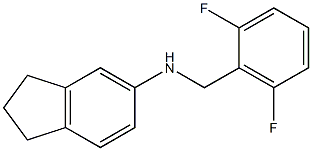 N-[(2,6-difluorophenyl)methyl]-2,3-dihydro-1H-inden-5-amine Struktur