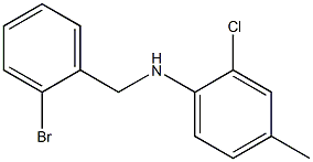 N-[(2-bromophenyl)methyl]-2-chloro-4-methylaniline Struktur