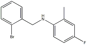 N-[(2-bromophenyl)methyl]-4-fluoro-2-methylaniline Struktur