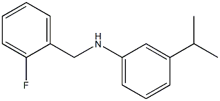 N-[(2-fluorophenyl)methyl]-3-(propan-2-yl)aniline Struktur