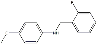 N-[(2-fluorophenyl)methyl]-4-methoxyaniline Struktur