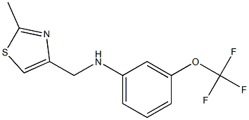 N-[(2-methyl-1,3-thiazol-4-yl)methyl]-3-(trifluoromethoxy)aniline Struktur