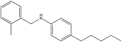 N-[(2-methylphenyl)methyl]-4-pentylaniline Struktur