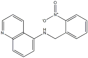 N-[(2-nitrophenyl)methyl]quinolin-5-amine Struktur