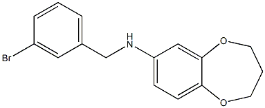 N-[(3-bromophenyl)methyl]-3,4-dihydro-2H-1,5-benzodioxepin-7-amine Struktur